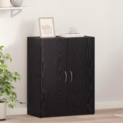Armadio Ufficio Rovere Nero 60x32x77.5 cm Legno Ingegnerizzato