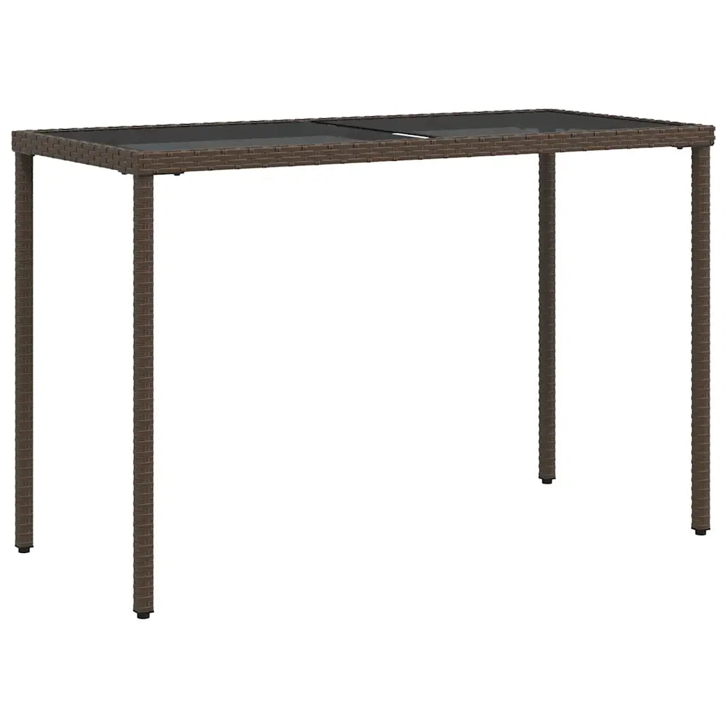 Set da Pranzo da Giardino 5pz con Cuscini in Polyrattan Marrone 365082