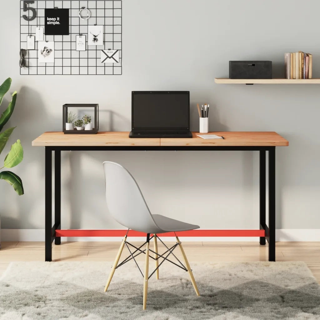 Piano Tavolo | Superficie Tavolo | Piano Scrivania 150x55x2,5 cm in Legno Massello di Faggio