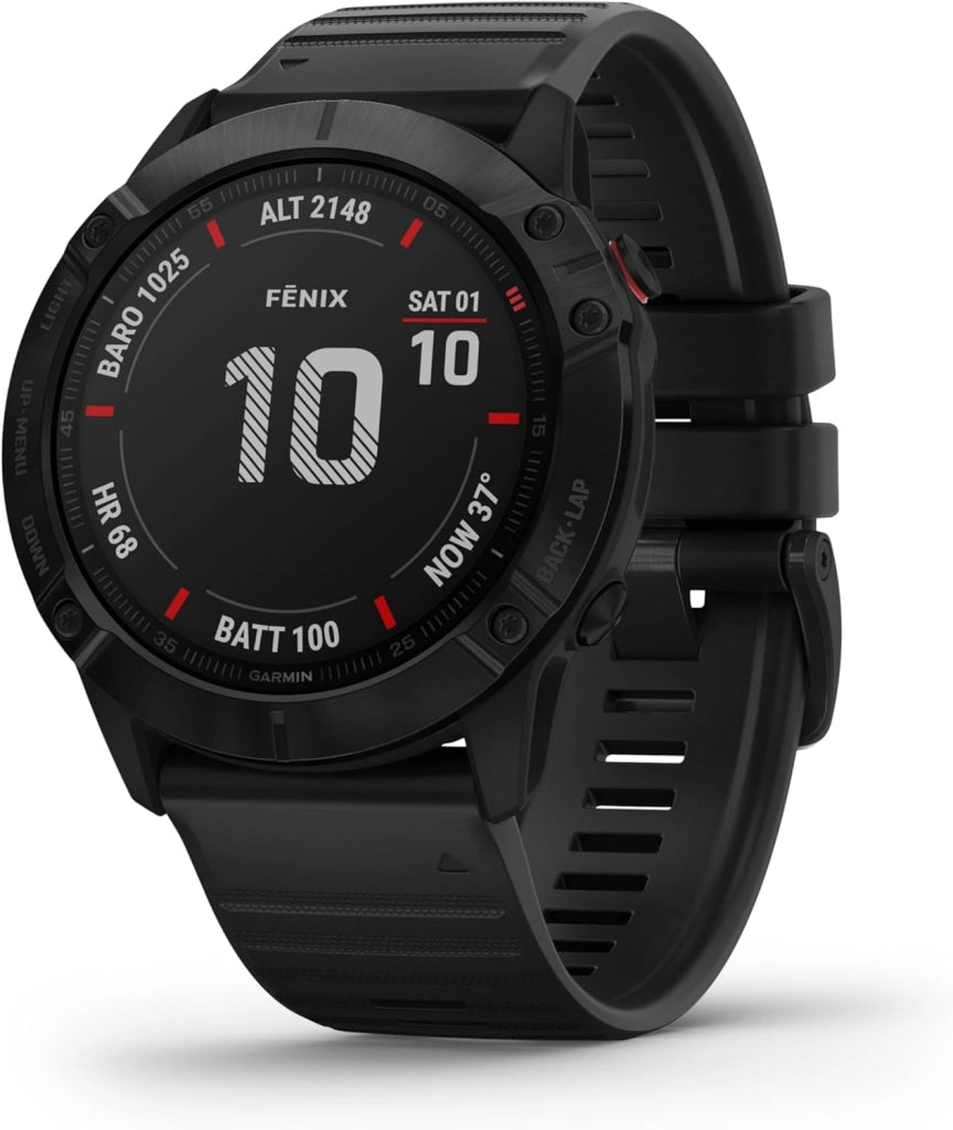 Garmin fēnix 6X PRO - GPS Smartwatch Multisport 51mm, Display 1,4”, HR e saturazione ossigeno al polso, Musica, Mappe e pagamento contactless Garmin Pay, Colore Ardesia/Nero