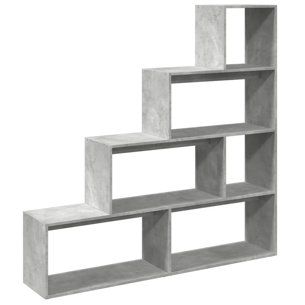 Libreria 4Ripiani Grigio Cemento 143,5x29x143,5cm Truciolato 857997