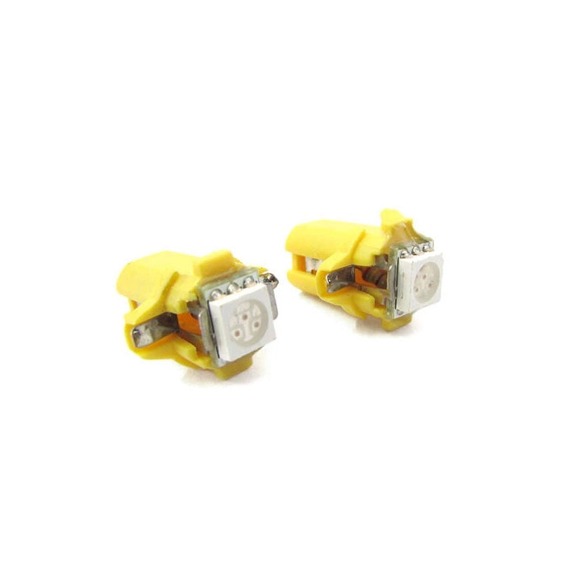 Lampada Led T5 B8.3D B8,3D Colore Giallo Yellow Luci Cruscotto e Strumentazione 12V