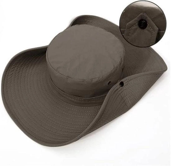 Cappello da sole per uomo e donna - 62 cm diametro copertura, 12 cm larghezza bordo - Cappello anti UV - Cappello da cowboy - Impermeabile - Escursione, pesca, cappello da lavoro - Protezione solare estivo cappello da sole