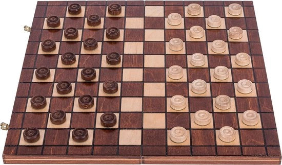 Scacchiera con Punti in Legno - Gioco da Scacchi - Scacchiera per Bambini