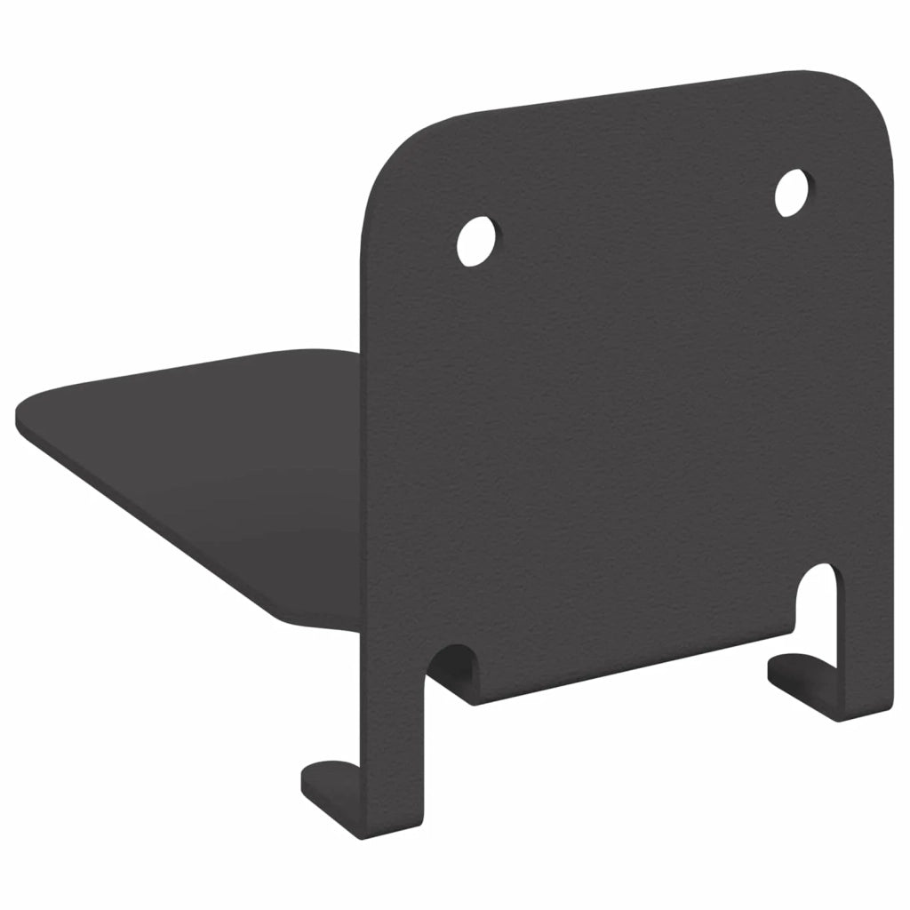 Mensola sospesa con lo scaffale 24 pcs Nero 6 x 10,8 x 6,6 cm
