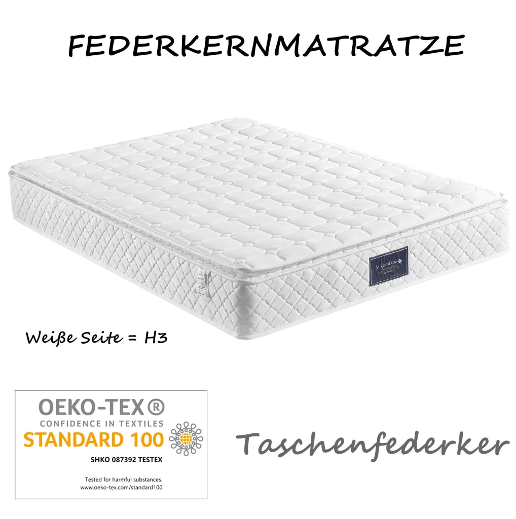 Letto contenitore 160x200 cm beige con USB e luce LED