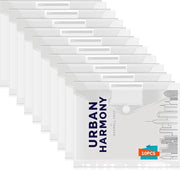 Documentenmap trasparente A4, con chiusura a clip, trasparente documentenmap con chiusura a clip, documentenmap trasparente con spazio per etichetta per l'archiviazione e l'organizzazione