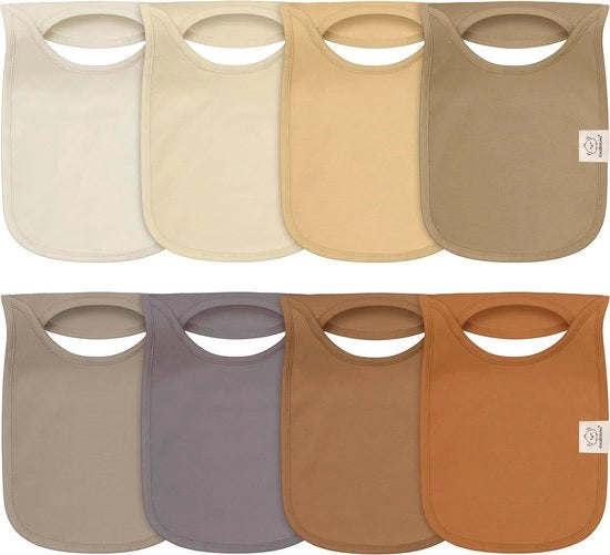 Set di 8 salviette per bambini, salviette per bambini superassorbenti, salviette per la bocca per bambini, salviette per neonati, salviette per la bocca in cotone biologico, salviette per bambini, salviette per bambini in terracotta