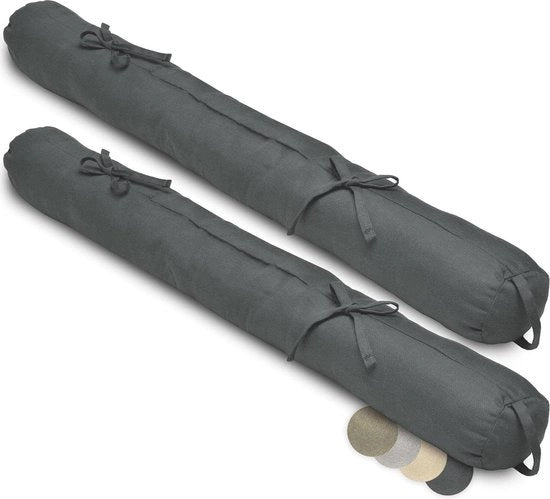 Blocco Ventilazione 100cm - Strisce di Bloccaggio per Porte e Finestre - Silenziatore di Ventilazione con Maniglia di Trasporto - Grigio Antracite - Blocco di Ventilazione - Riduzione del Rumore