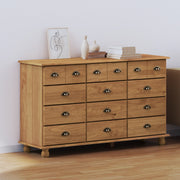 Cassettiera "ASKIM" 79x40x133.5 cm Legno massello di pino