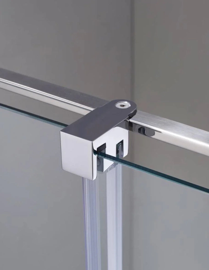 Box doccia CIRENE (KENNA) 1+1 con lato fisso laterale 130x90 cm Cromo Barra Parallela