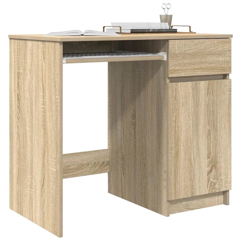 Scrivania Rovere Sonoma 86x49x76 cm in Legno Multistrato 861825