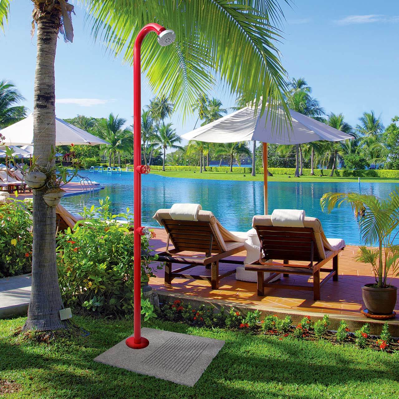 Doccia da Giardino con Rubinetto Belfer 42D3 Verde Acido