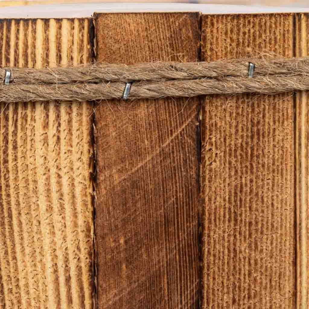 Cesto rettangolare in legno 21x15x10h cm