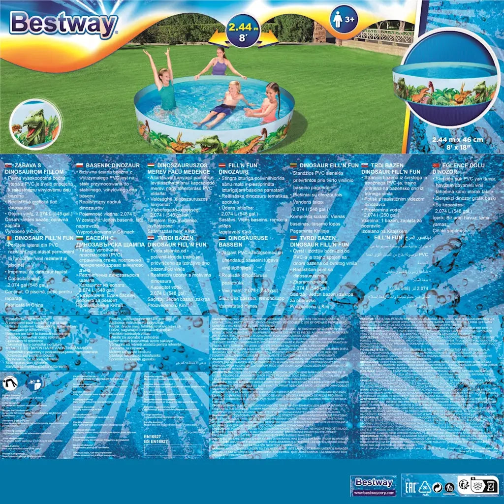 Bestway Piscina Dinosaur Fill'N Fun 92113