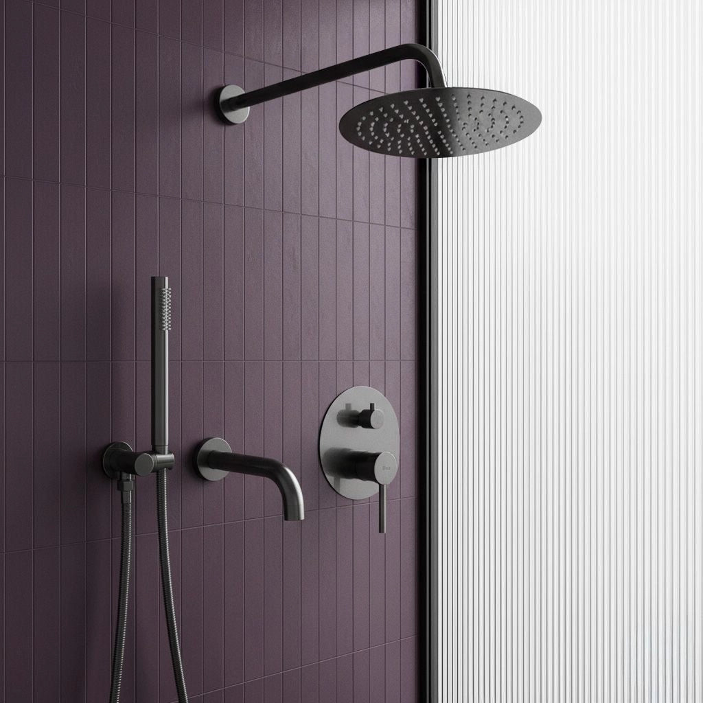 Set Doccia E Vasca Da Incasso Rea Lungo Titan + Box