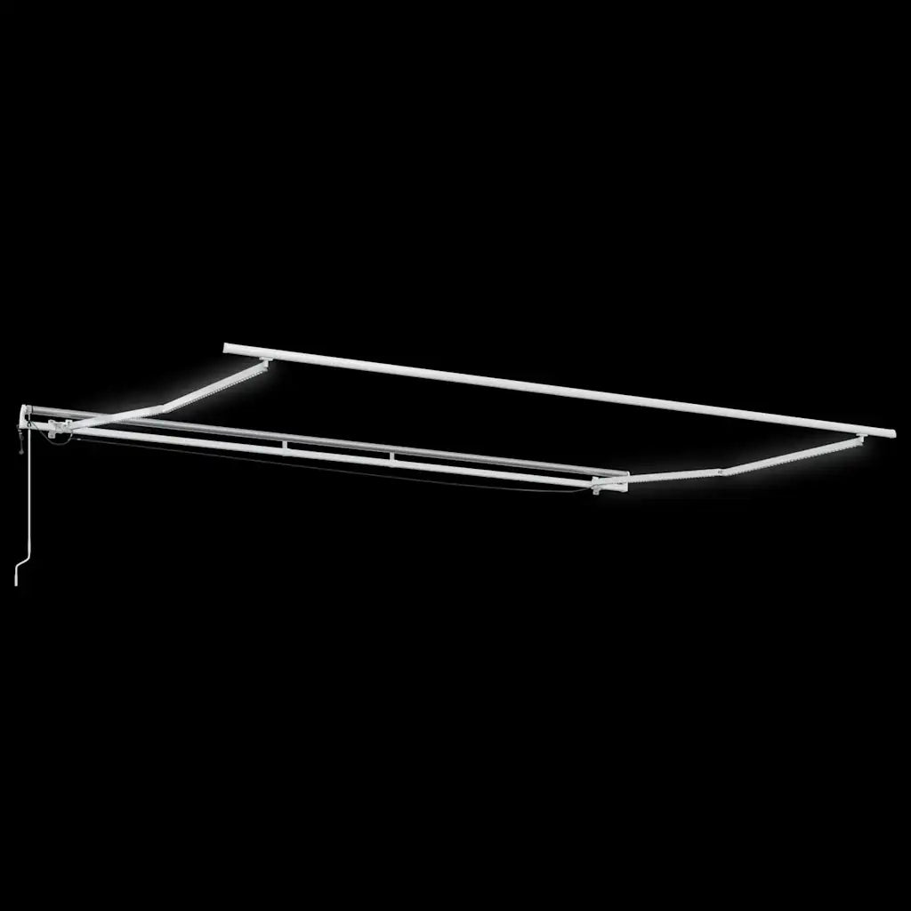 Tenda Retrattile Automatica LED Antracite e Bianco 400x300 cm 3215785