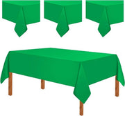 Tavolo impermeabile in plastica, 137 x 274 cm, verde, 3 pezzi - Ideale per compleanni e matrimoni