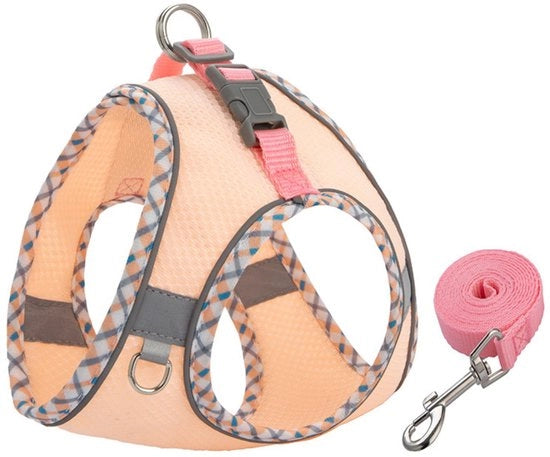Harnas per gatti - Harnas per cani Anti-fuga - Cintura per gatti - Cinturone per gatti con tessuto respirante e riflessivo - Kit di sicurezza e cintura - Harnas per gatti - Taglia XS