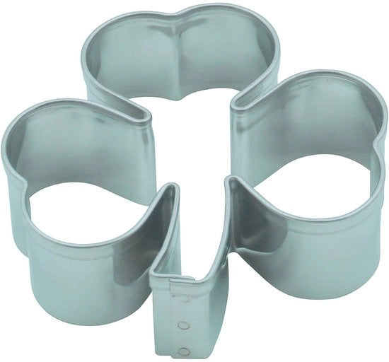 Forma biscotto, 4,5 cm, forma a quattro note, forma biscotto, forma biscotto in acciaio inossidabile, argento, forma a quattro note