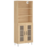 Credenza | Madia | Buffet da pranzo | Armadio da pranzo Rovere Sonoma 69,5x34x180 cm in Legno Multistrato