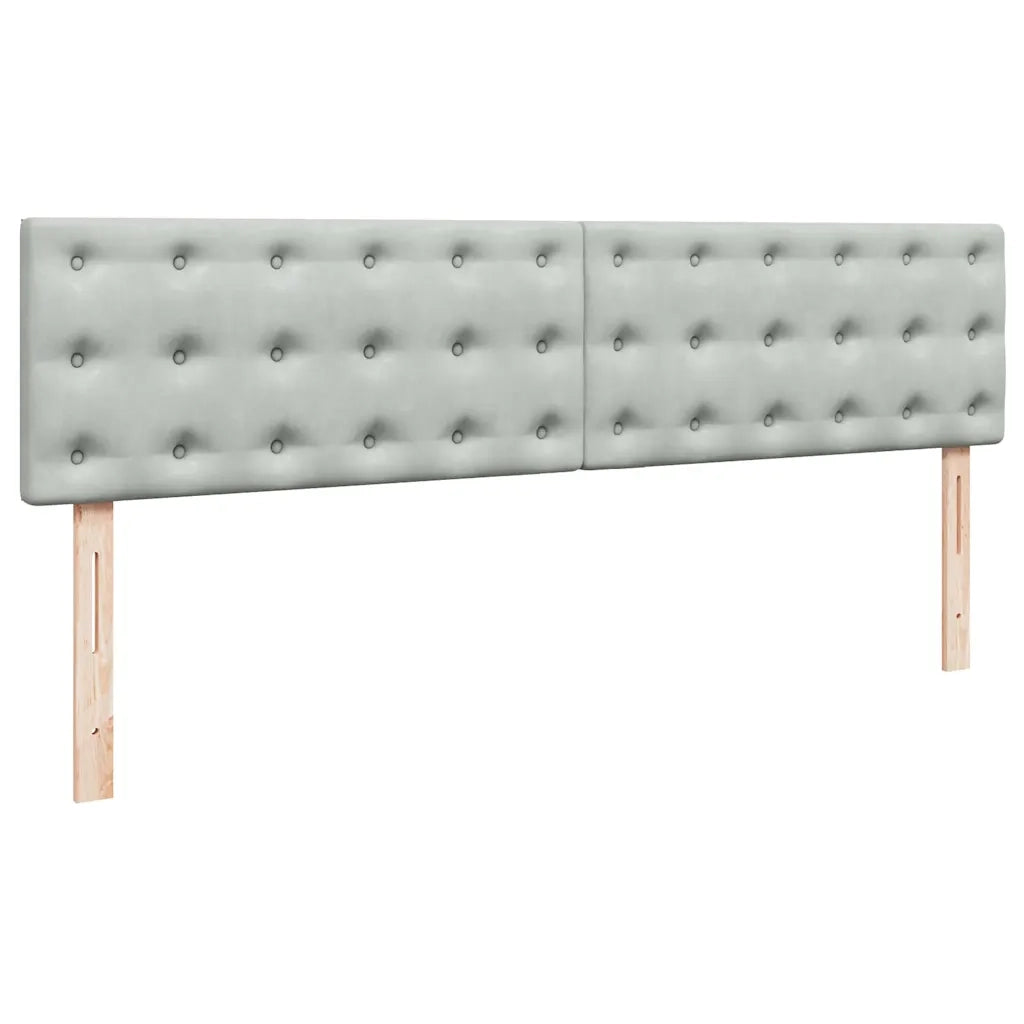 Struttura Letto Pouf con Materassi 200x200 cm Velluto 3312788