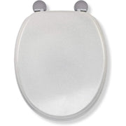 Croydex quarzo always fits never slips sedile wc, legno, bianc