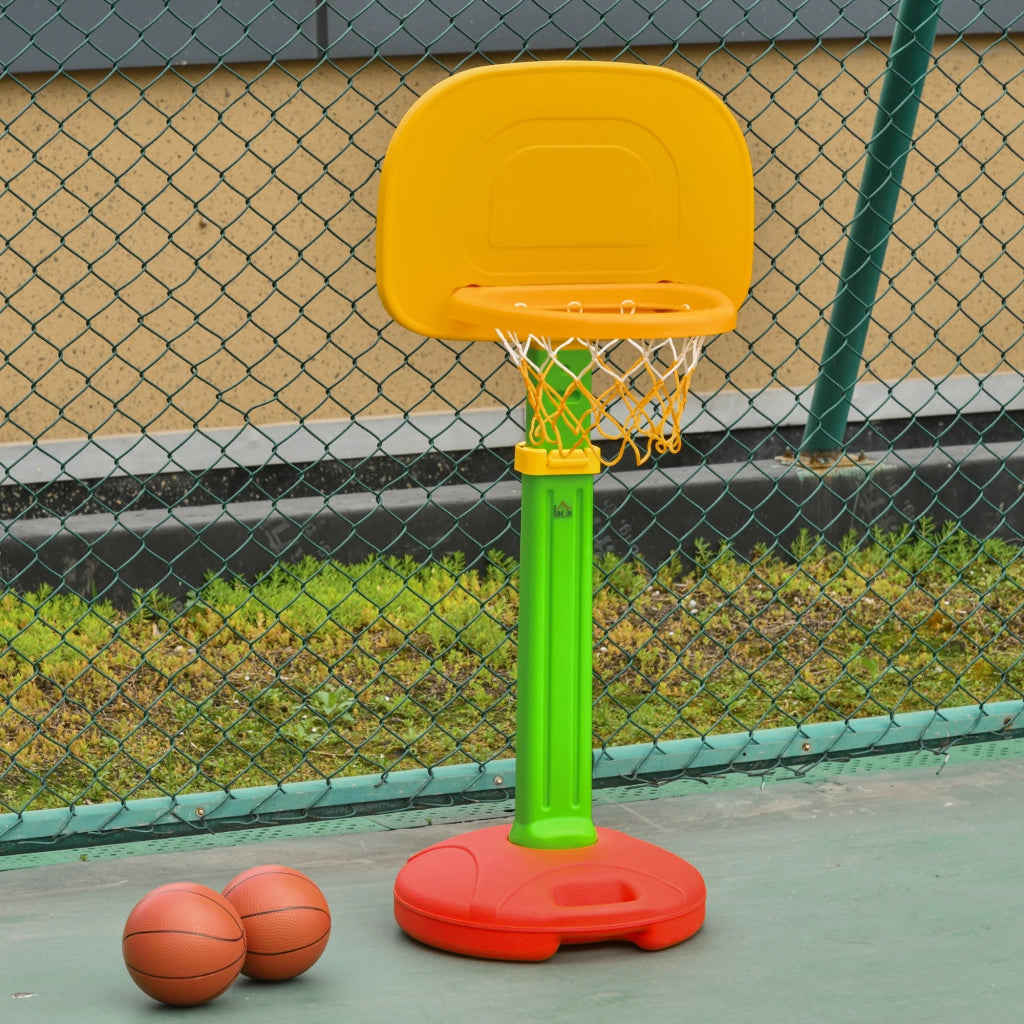 Canestro da Basket per Bambini con Altezza Regolabile ¨C zephmum ¨C 52.5x44x120-160 cm Multicolore
