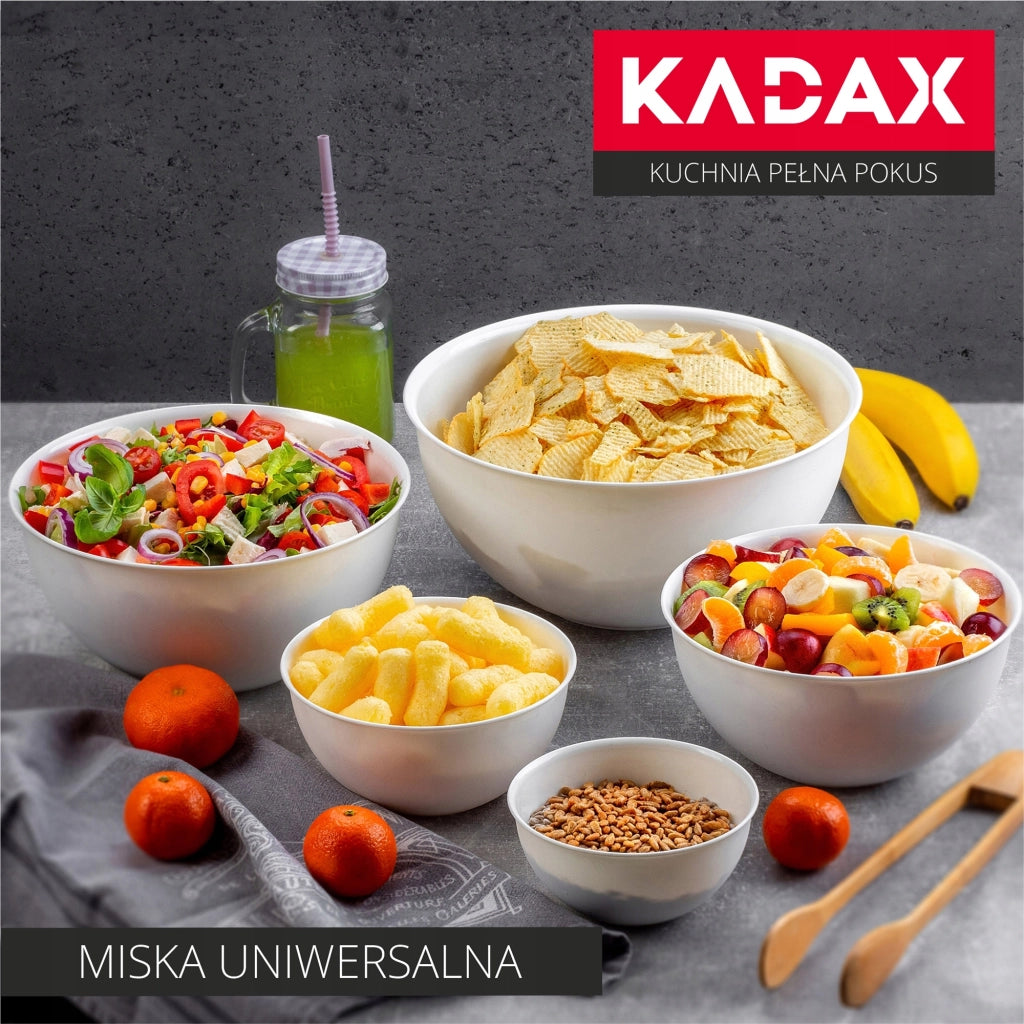 Ciotola da cucina in plastica KADAX 0,5 l, ciotola per macedonia piccola universale 13 cm