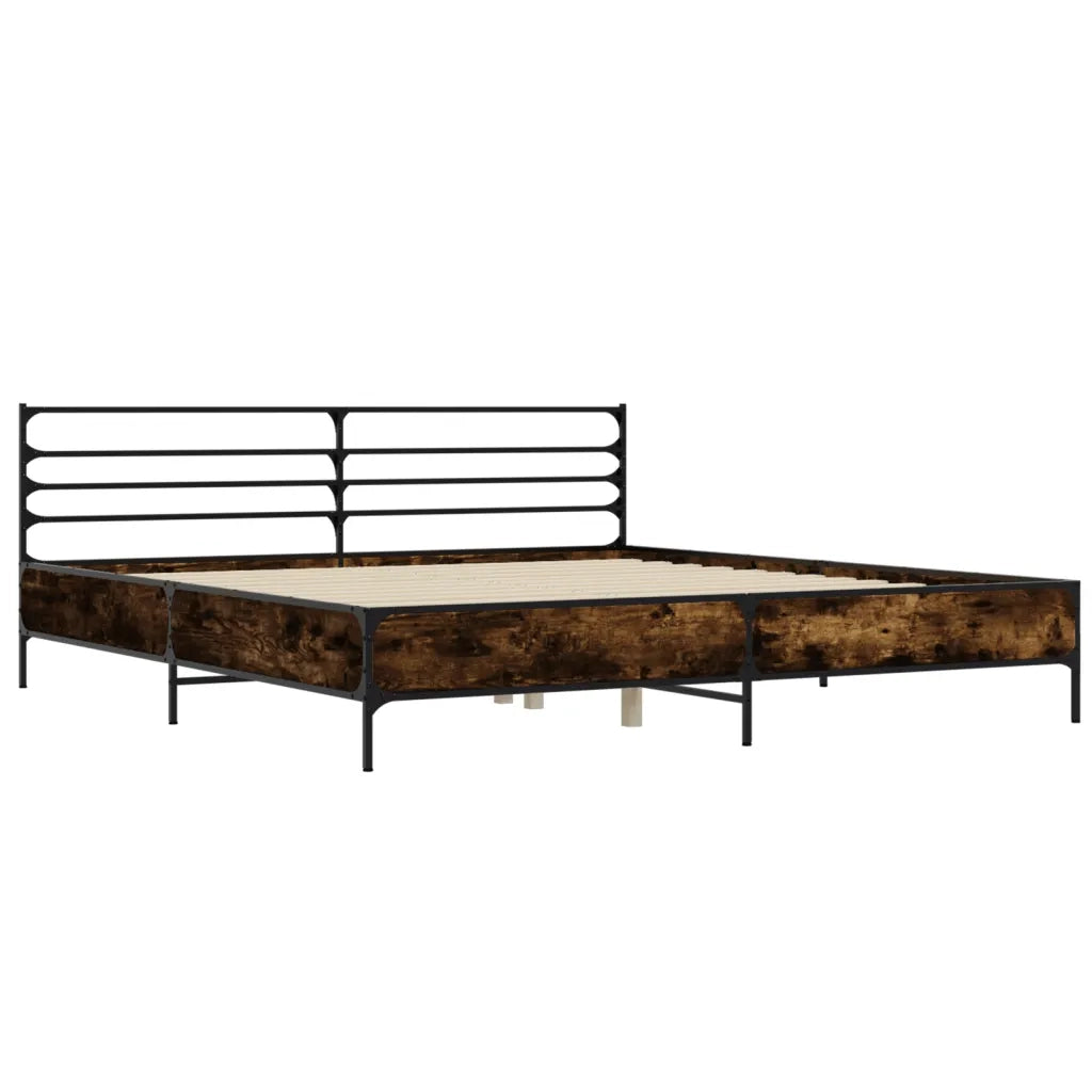 Giroletto Rovere Fumo 200x200 cm in Legno Multistrato e Metallo