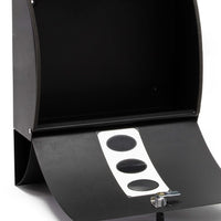 Cassetta postale V18 con vano portagiornale, verniciata a polvere nera