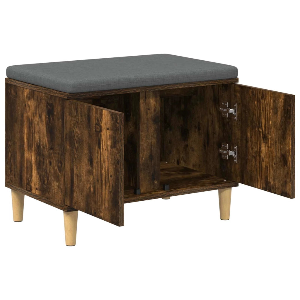 Panca per ingresso con porta Quercia Affumicata 60 x 38 x 46 cm