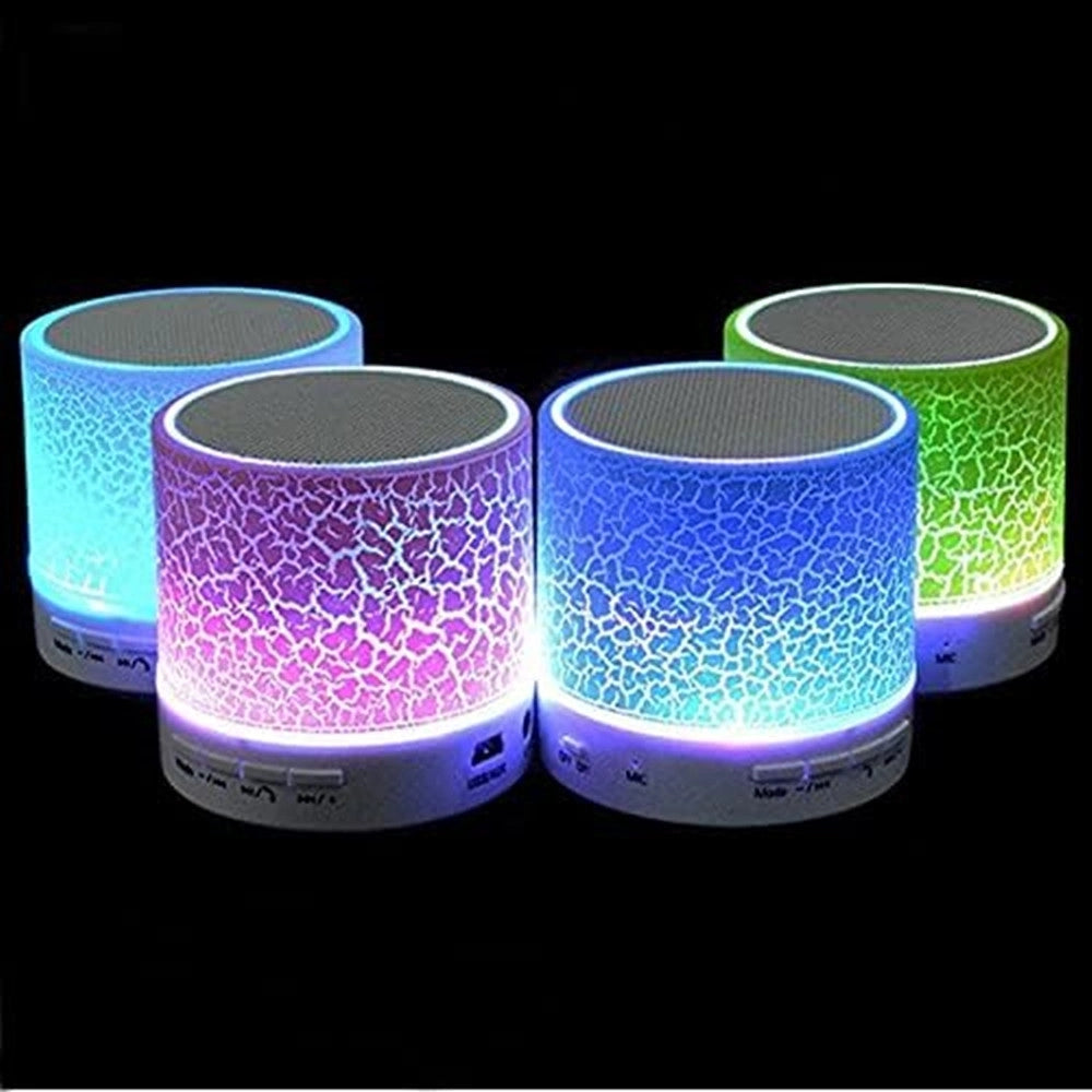Trade Shop - Mini Altoparlante Bluetooth Con Luce Led Usb Bomboniere Regalo Per Adulti Bambini -