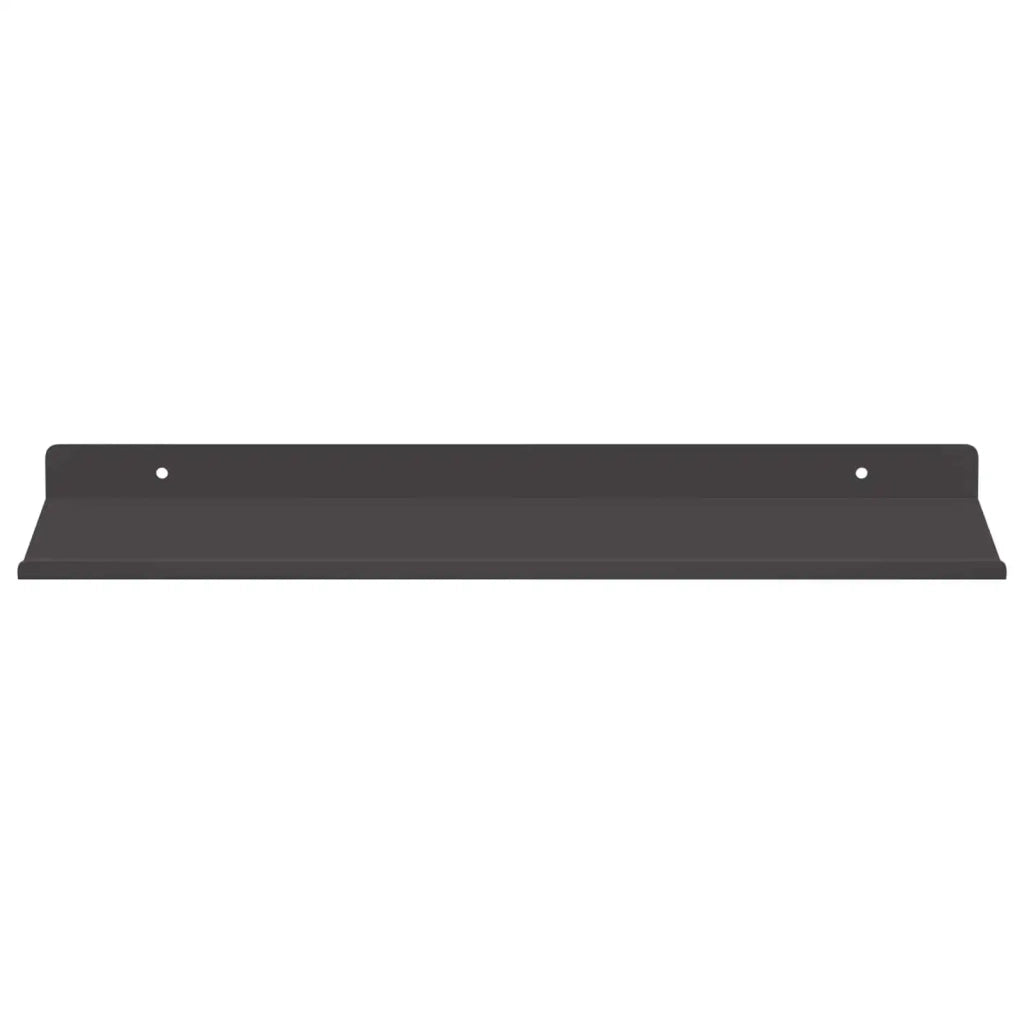 Mensola sospesa 4 pcs Nero 40 x 18 x 2,5 cm Acciaio