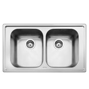 Lavello Smeg LP8622 inox 2 vasche 86x50 cm