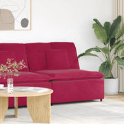 vidaXL Modulo Centrale Divano Modulare con Cuscini Rosso Vino 100 cm