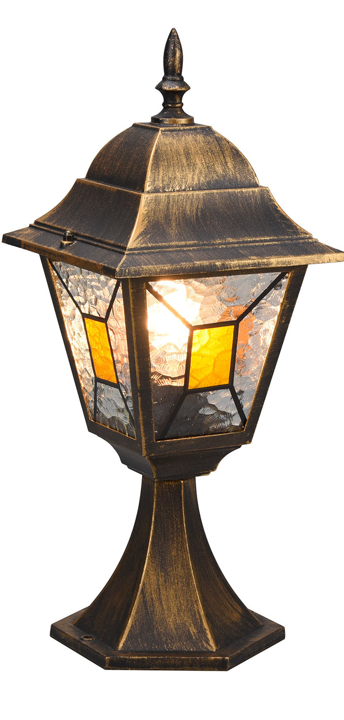 Lampada Palo da Esterno Attacco E27 in Alluminio Ruggine