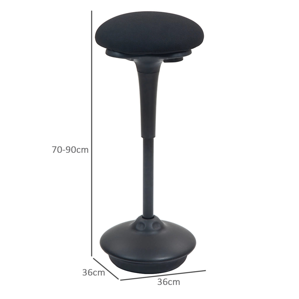 Sgabello da Ufficio Ergonomic ¨C zephmum ¨C Nero 36x36x70-90 cm