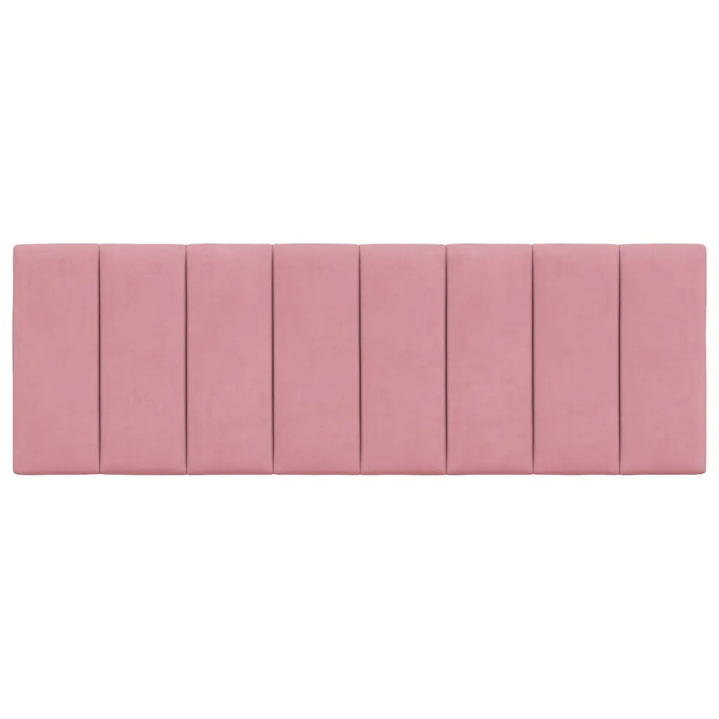 Cuscino Testiera Hanko Rosa 120 cm in Velluto 374666