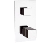 Rubinetto termostatico per doccia con deviatore a 2 vie - serie skyline thermo