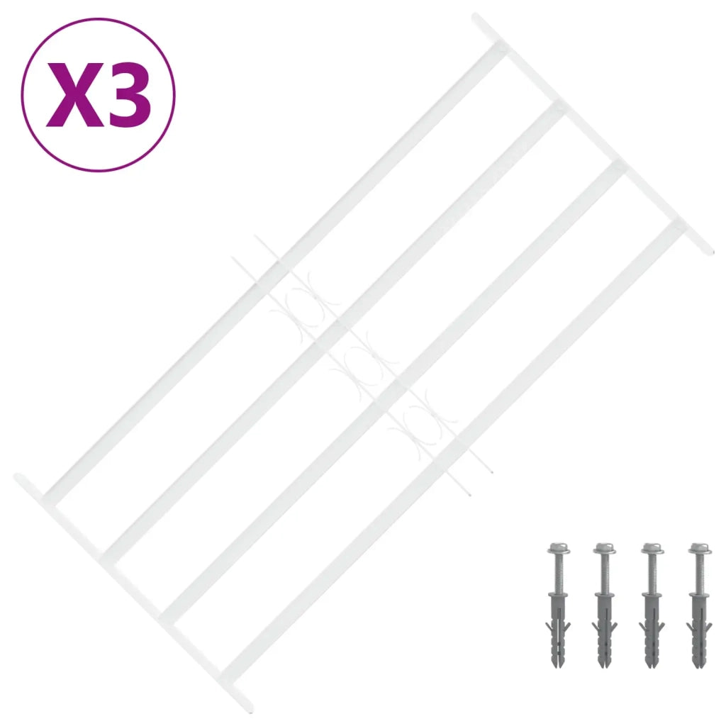 Griglia di sicurezza per finestre con 4 barre trasversali 3 pz CFW6652110