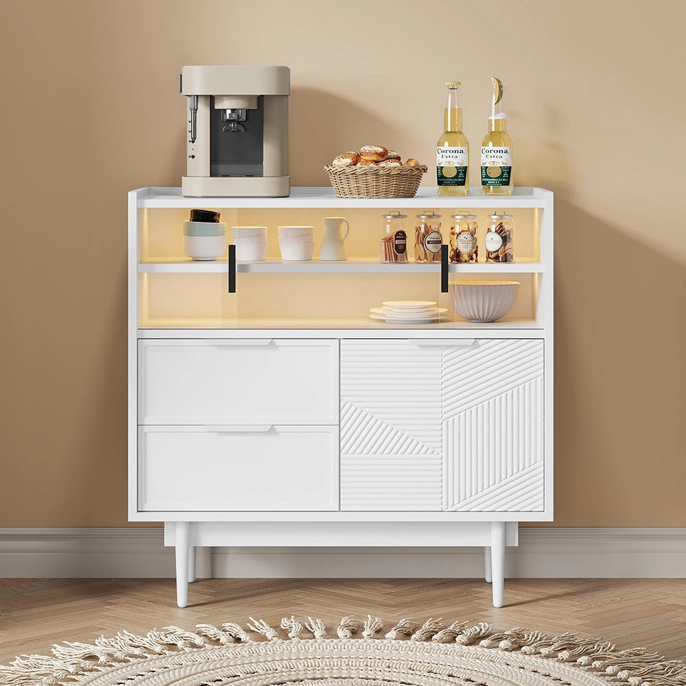 Armoire de bagno con illuminazione - Xylo - 80 cm