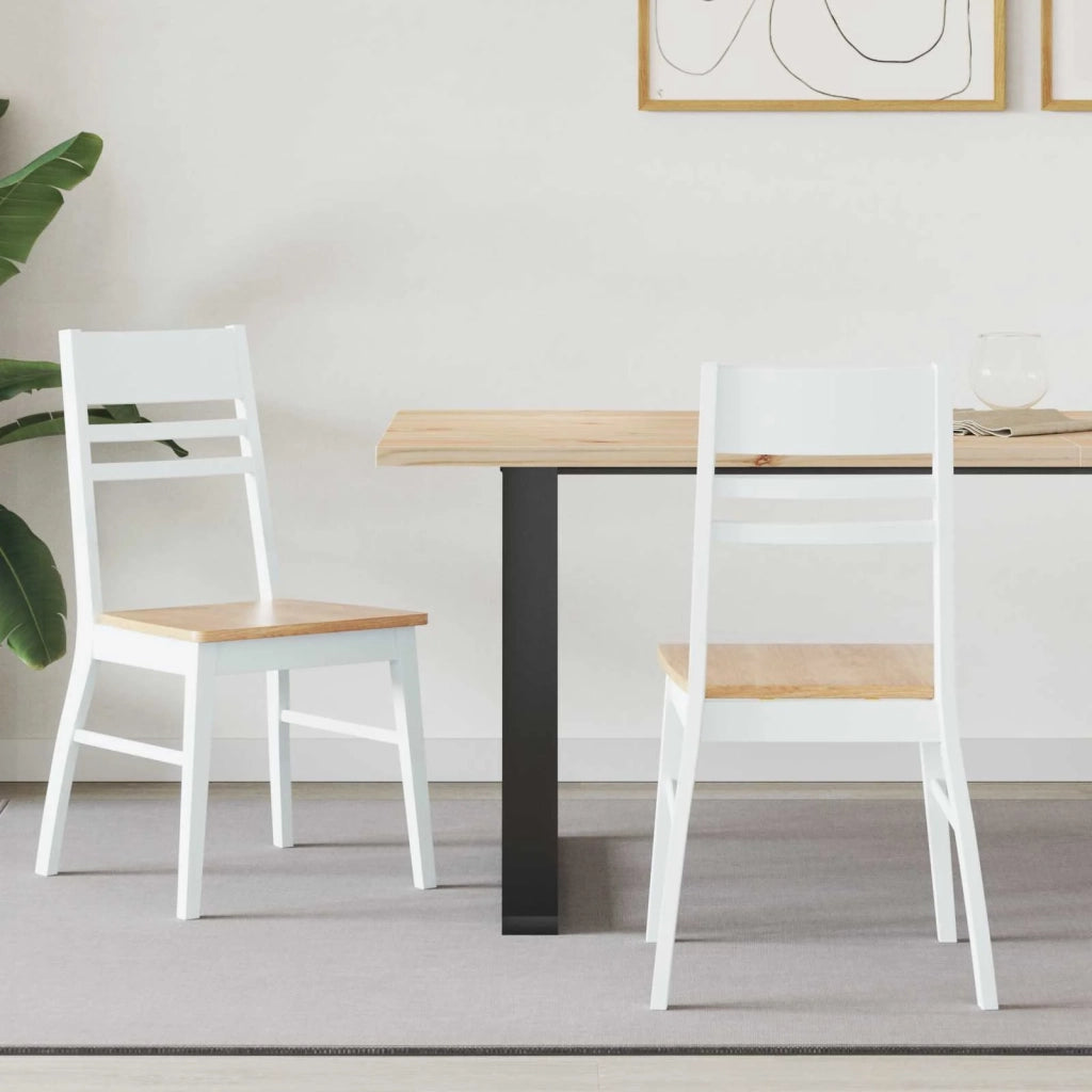 Sedie da pranzo 2 pcs Bianco 43 x 54 x 89 cm
