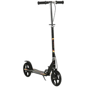 EasyComfort Monopattino per Bambini 7-14 Anni con Manubrio Regolabile su 3 Altezze, 86x35x93/98/103 cm, Nero