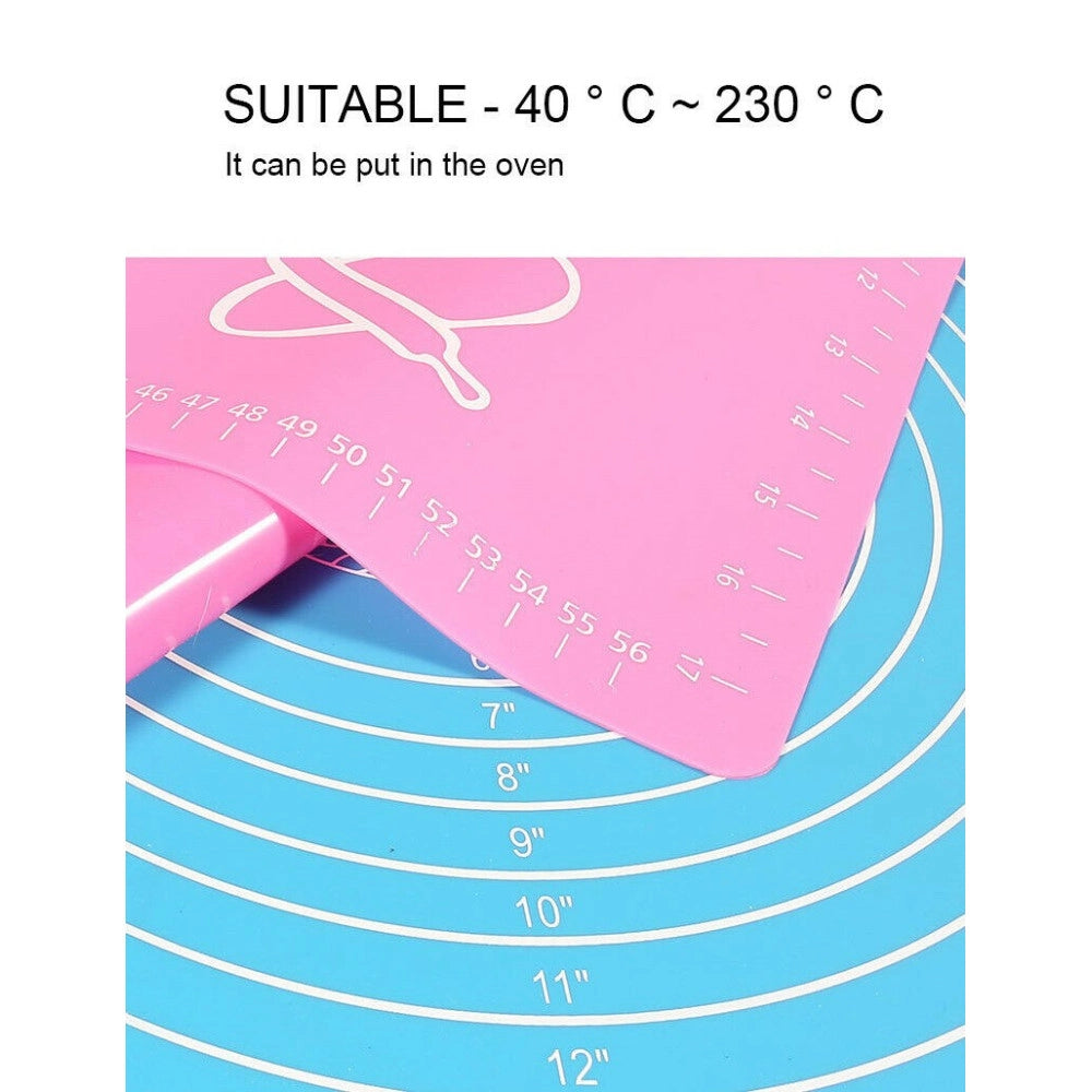 Trade Shop - Tappetino In Silicone Da Forno Per Impasto Pizza E Dolci Cottura Antiaderente -