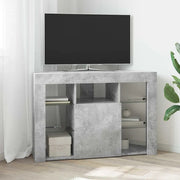 Mobile TV LED Angolare Grigio cemento 100x40x68cm 889788