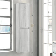 Colonna bagno Bolton 35x30.5x150 cm. 2 ante reversibili colore rovere grigio ghiaccio