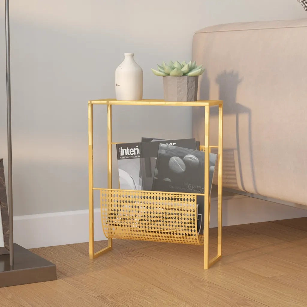 Portariviste Oro 35x15x45 cm in Acciaio CFW6602325
