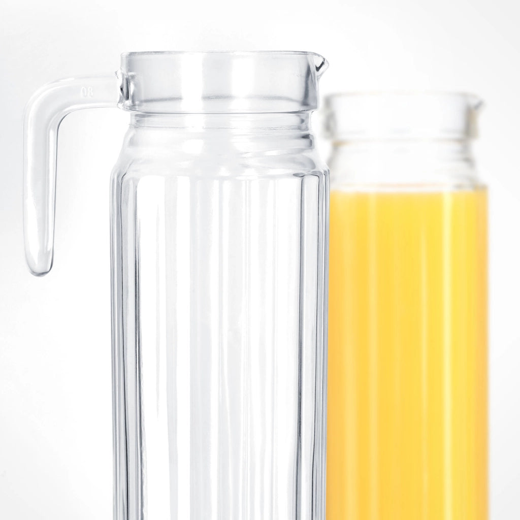 Caraffa in vetro KADAX per bevande, acqua, succhi di frutta, limonata, 1,1 l
