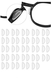 24 Paia di Supporti per Occhiali - Silicone D-Forma - Antiscivolo - morbidi e Comfortevoli - 3 mm di Diametro - Adatti per Occhiali - Supporti per Occhiali